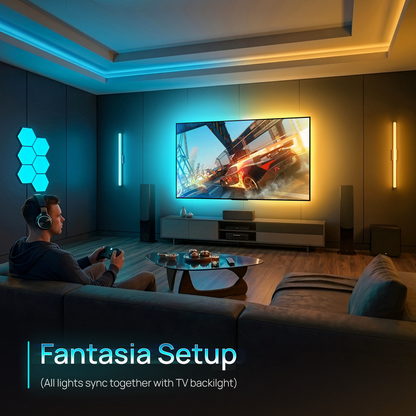 Mitsuko AmbiMotion 2.1 Pro TV Backlight Kit with 3 HDMI 2.1 Ports