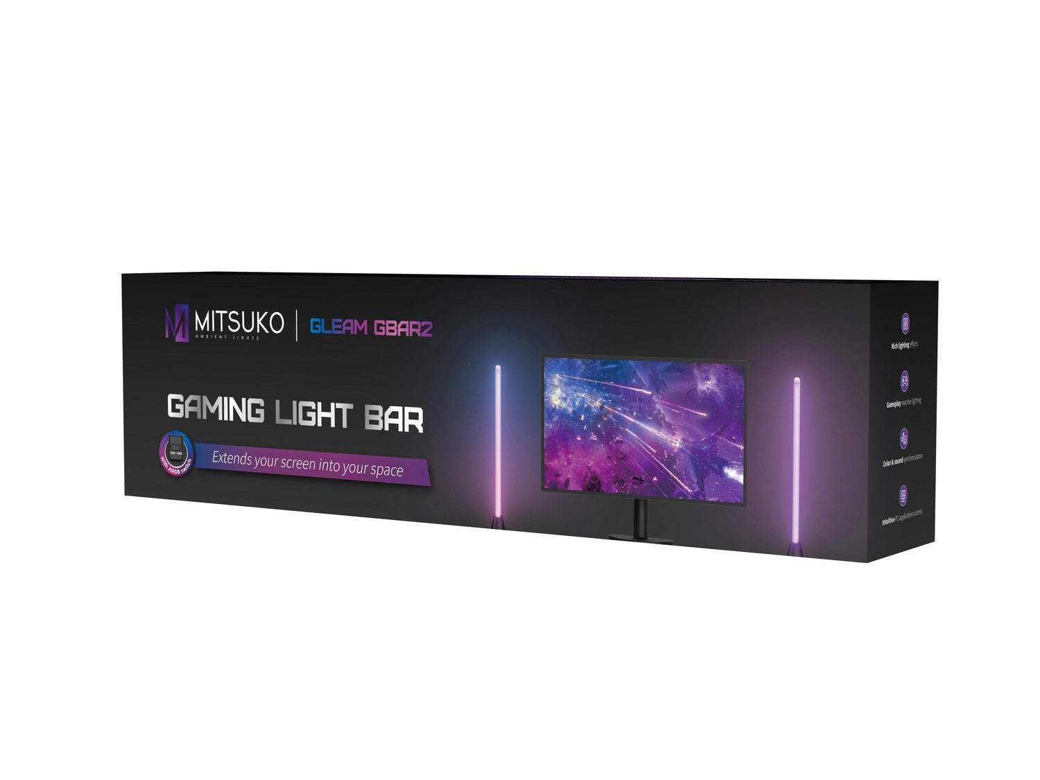 Gleam GBar2 PC/Monitor Screen Sync Gaming Light Bars